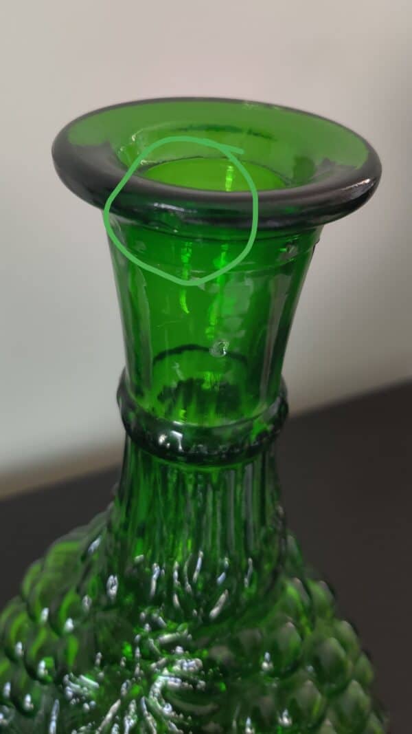 Empoli vintage green decanter - Image 3