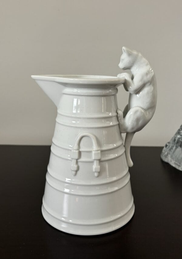 Porcelain Cat Pitcher 20oz