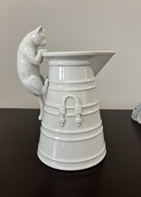 Porcelain Cat Pitcher 20oz - Image 2