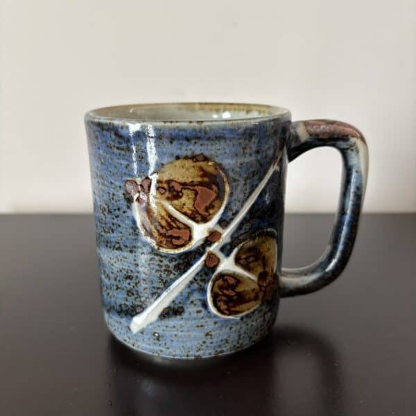 Vintage Otagiri leaf spade mug