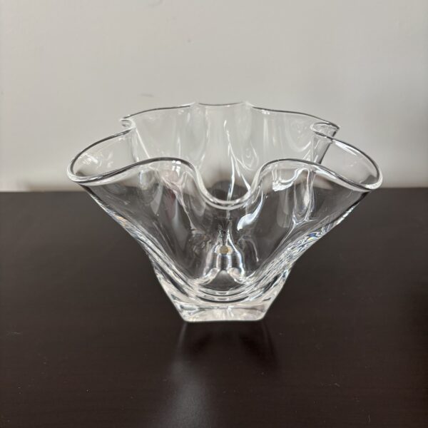 5” Steuben Clear Crystal handkerchief vase