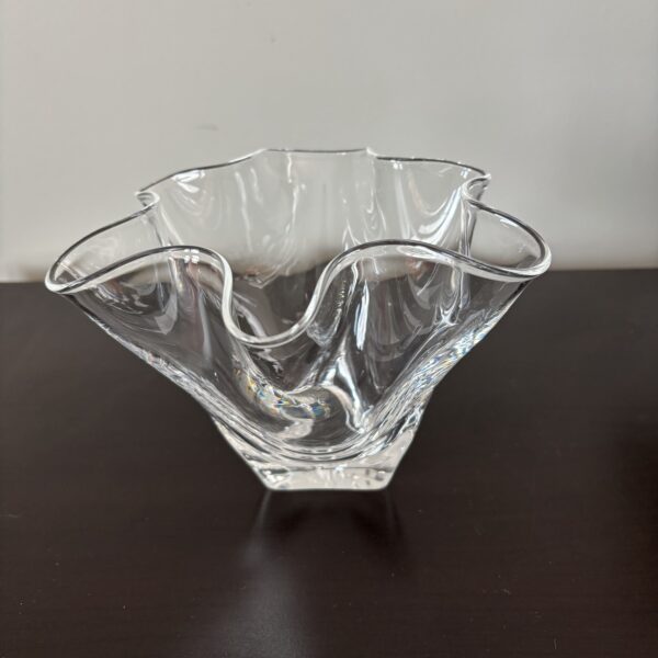 5” Steuben Clear Crystal handkerchief vase - Image 4