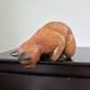 Hand carved wooden cat 9”