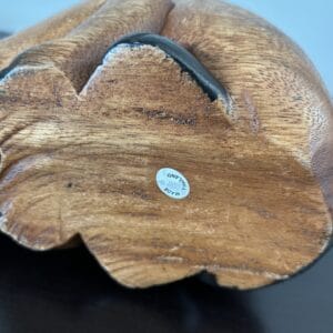 Hand carved wooden cat 9” 9 img 1532