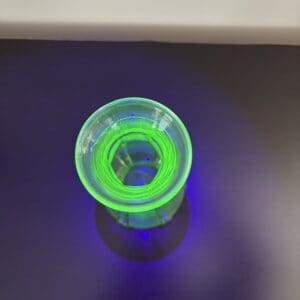 Depression glass Uranium 9” vase 12 img 1540
