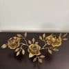Vintage Solid Brass Rose Candelabra 16” 2 img 1763
