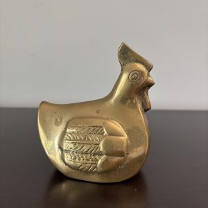 MCM Solid Brass Rooster 4” 8 img 1769