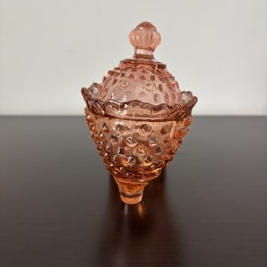 Pink hobnail lidded boot candy dish 18 img 1845