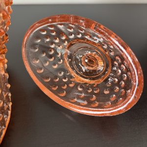 Pink hobnail lidded boot candy dish 15 img 1850