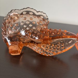 Pink hobnail lidded boot candy dish 13 img 1851