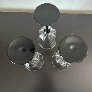 Arcoroc Luminarc Wine glasses octagon shaped set of 3 11 img 1897