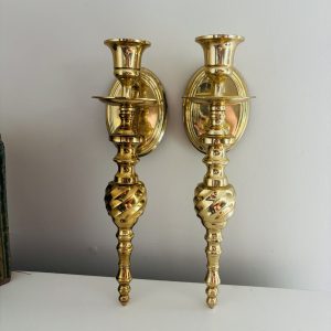 Solid Brass Sconces set of 2