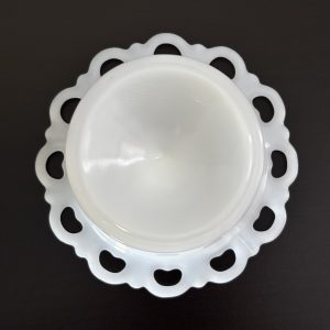 Vintage Anchor Hocking lace edge compote 7 img 2466