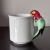 Vintage Pier 1 parrot handle mug