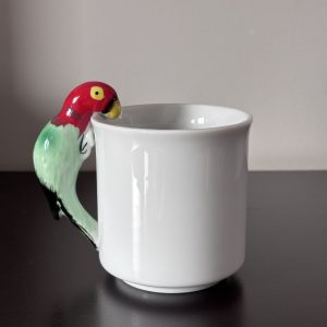 Alternative view of Vintage Pier 1 parrot handle mug