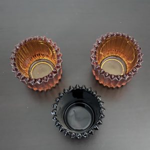 Alternative view of Indiana Glass Ribbed Votive holders set of 3