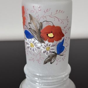 Alternative view of Antique Bristol Art glass hand painted