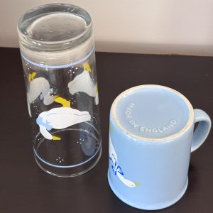 Alternative view of Grandmacore glass and mug