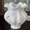 Vintage Fenton Petite Fleur 5” vase
