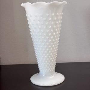 Vintage Anchor Hocking trumpet vase