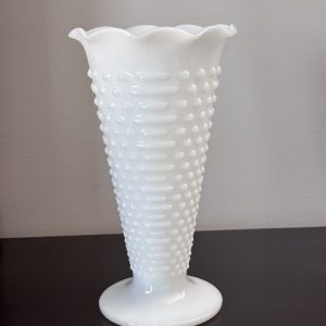 Alternative view of Vintage Anchor Hocking trumpet vase